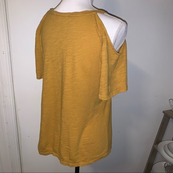 Anthropologie Maeve Cold Shoulder Tee, sz S - Picture 3 of 7